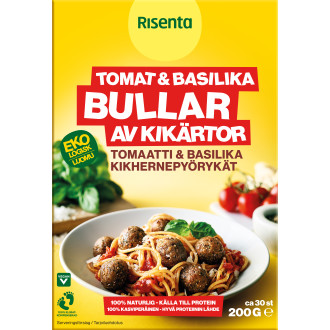 Tomat & Basilika Bullar Av Kikärtor EKO