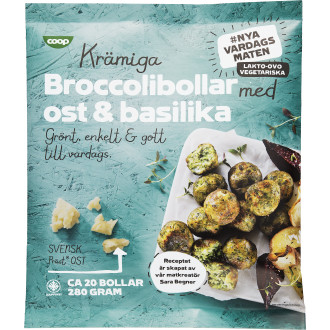 Broccolibollar Ost & Basilika
