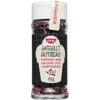 Strössel Sötsalt Superduo Hallon & Lakrits