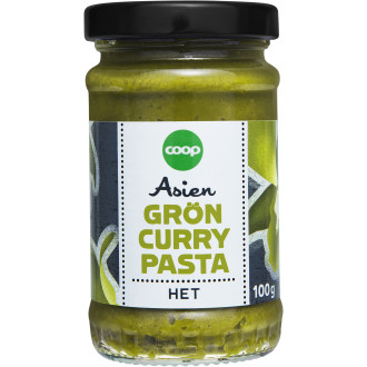 Grön Currypasta Het