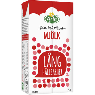 Standardmjölk Lång Hållbarhet 3% 5Dl