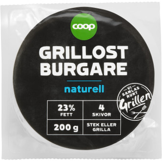 Grillostburgare Naturell