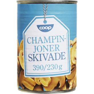 Champinjoner Skivade