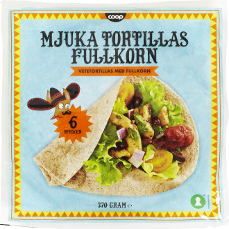 Mjuka Tortillas Fullkorn 6 st