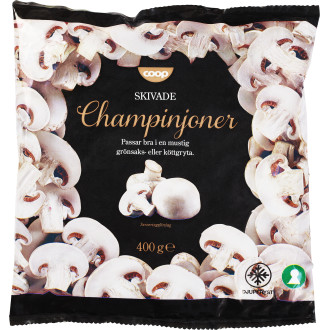 Champinjoner Skivade