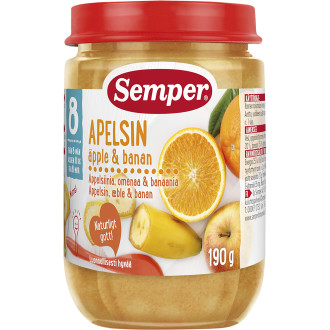 Barnmat Apelsin Äpple & Banan