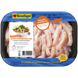 Minutstrimlor Av Kyckling