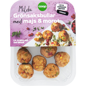 Grönsaksbullar Majs & Morot 12-Pack