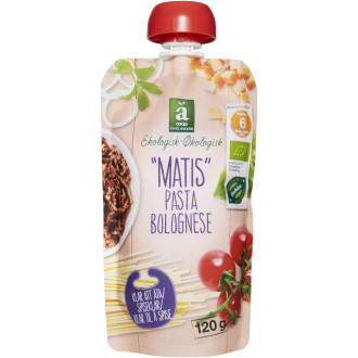 Barnmat Matis Pasta Bolognese 6 Mån EKO