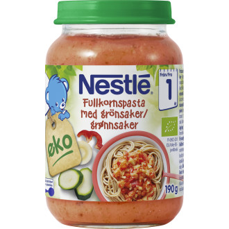 Fullkornspasta & Grönsaker 1 År EKO