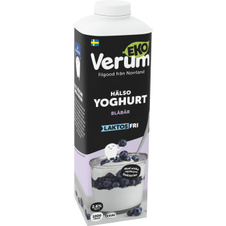 Hälsoyoghurt Blåbär 2,6% Laktosfri KRAV