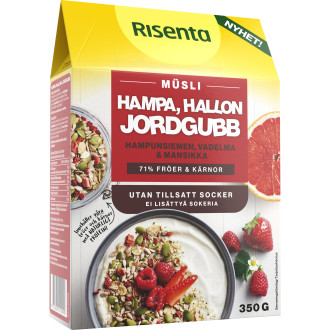 Müsli Hampa, Hallon & Jordgubb