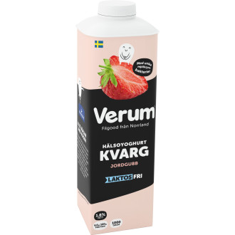 Hälsoyoghurt Kvarg Jordgubb 1,8% Laktosfri