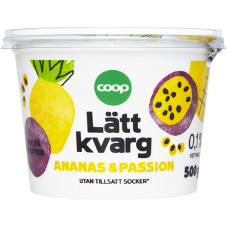 Kvarg Ananas/Passionsfrukt 0.1%