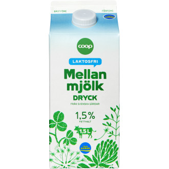 Mellanmjölk Laktosfri