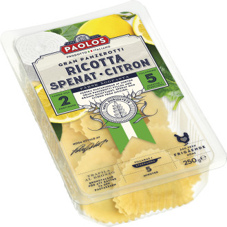 Gran Panzerotti Ricotta Spenat Citron
