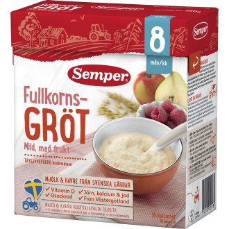 Mild Fruktgröt Fullkorn 8 Mån