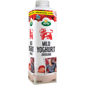 Yoghurt Mild Jordgubb 1,8% Arla
