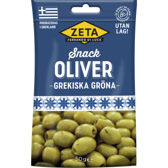 Snackoliver Grekiska Gröna Zeta