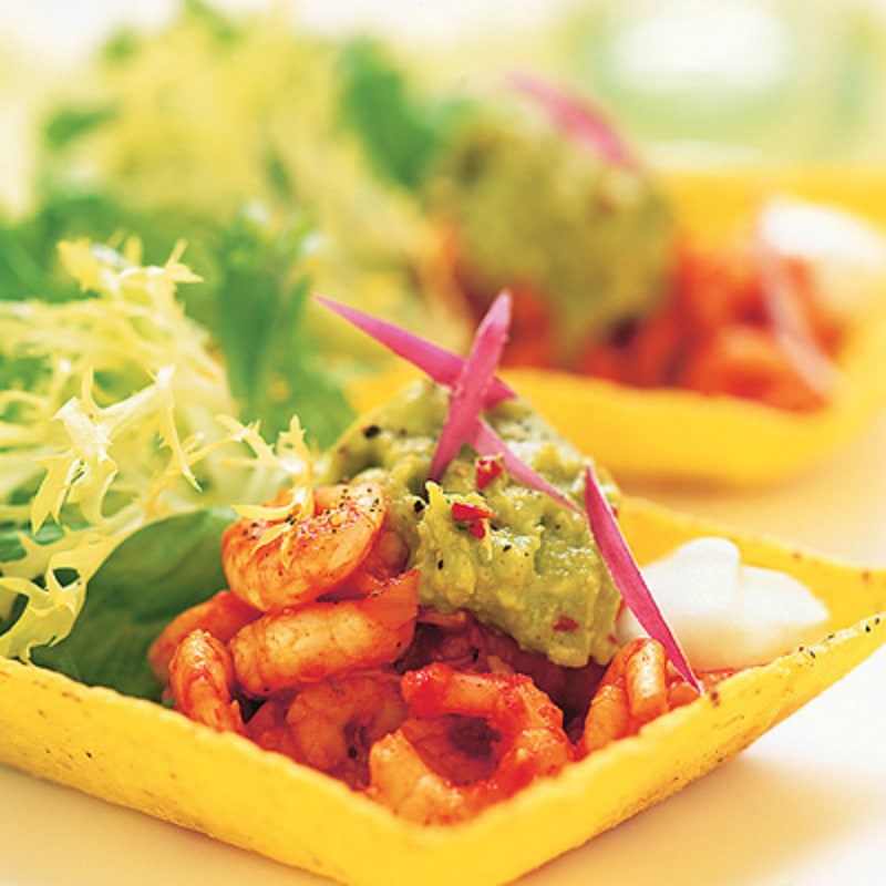 Taco med skaldjur