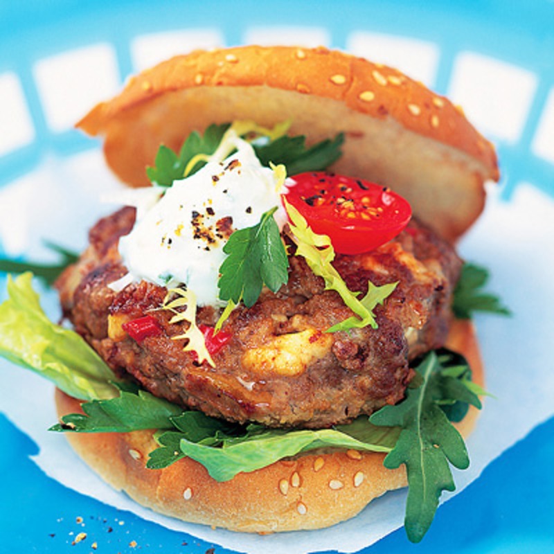 Hamburgare med worcestersås