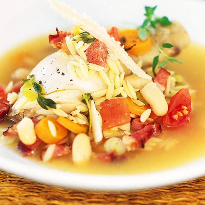 Minestrone med kyckling