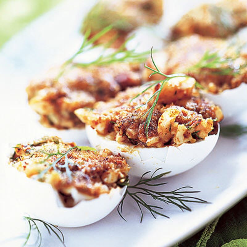Ägg med varm gubbröra