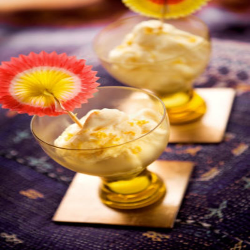 Citronsorbetglass