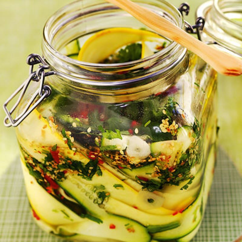 Zucchini i het chililag