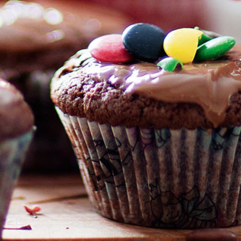 Chokladmuffins med strössel