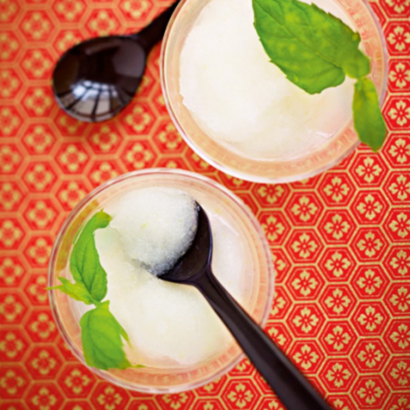 Granité med gin och citron