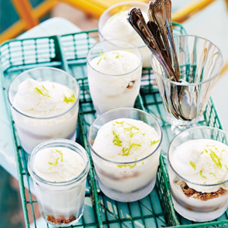 Frozen key lime pie i skål