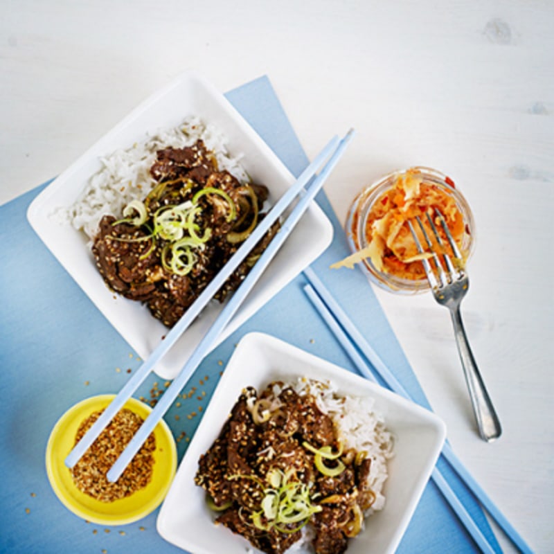Yakiniku på lövbiff