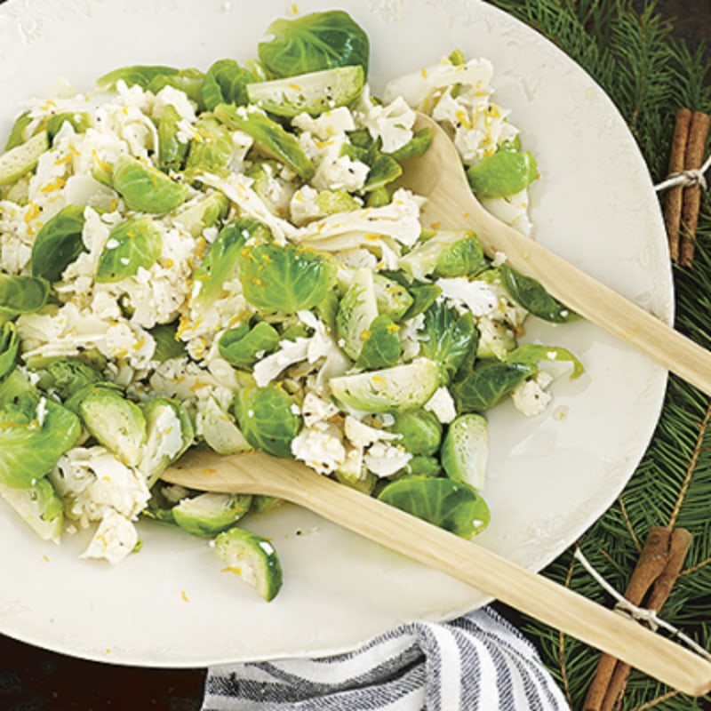 Krispig brysselkålsallad