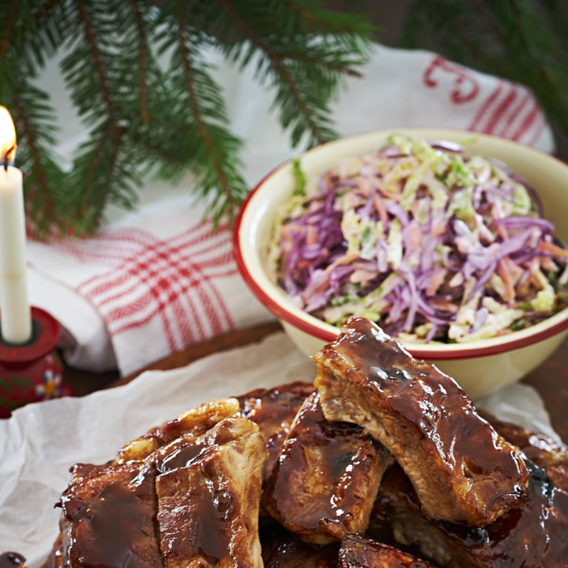 Coleslaw med rödkål
