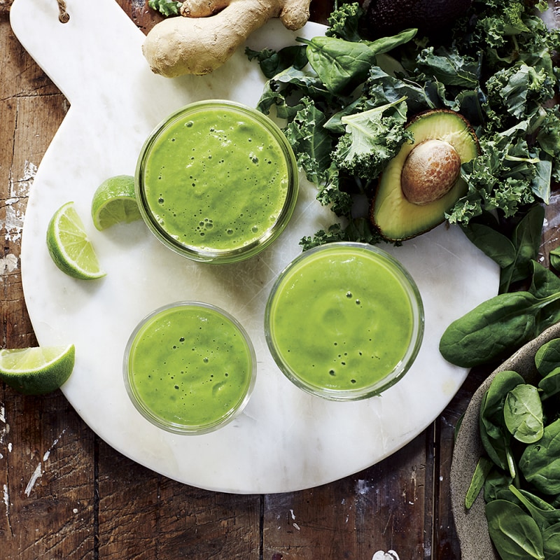 Smoothie med äpple och spenat