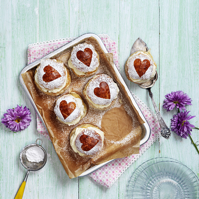 Kalljästa semlor