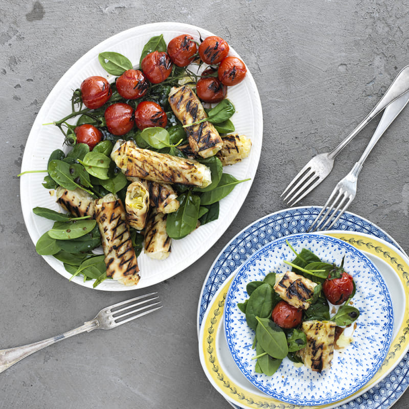 Grillade filodegsrullar med ost och feferoni
