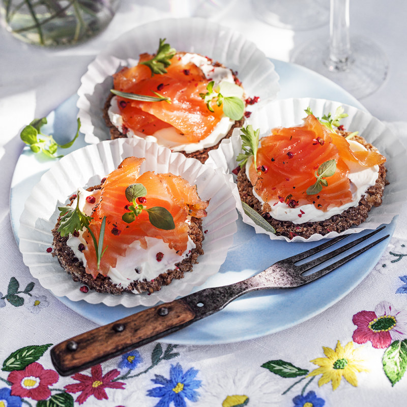 Enkla gravlaxbakelser