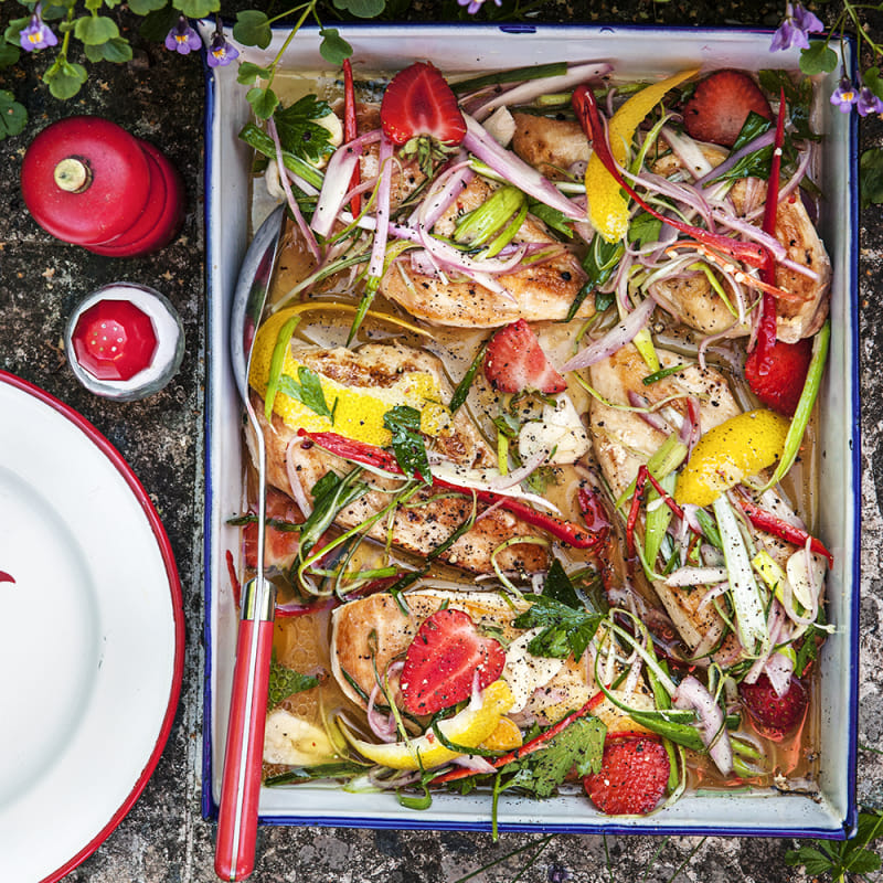 Sommarmarinerade kycklingfiléer
