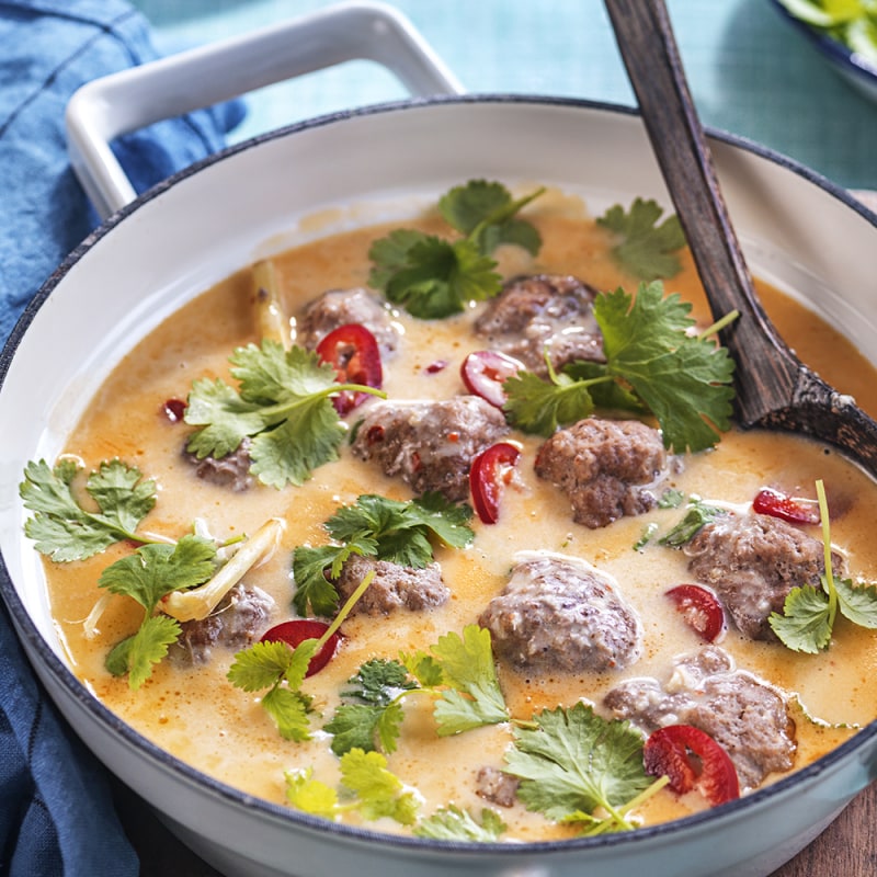 Köttbullar i kokossås