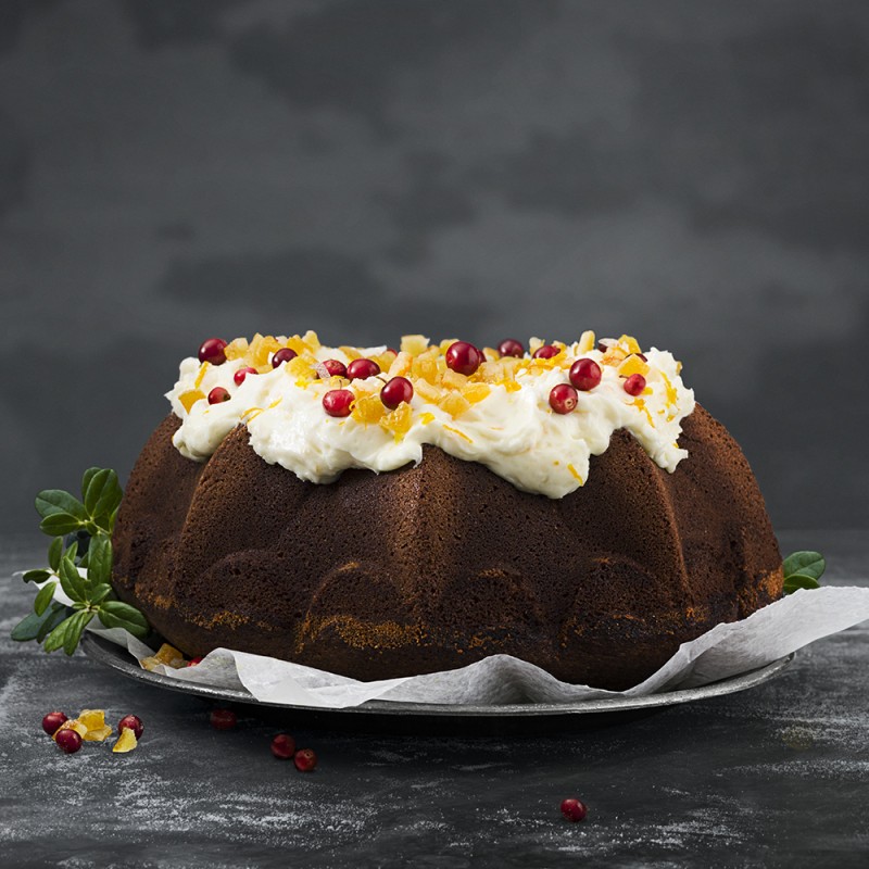 Mjuk pepparkaka med palsternacka och cream cheese topping