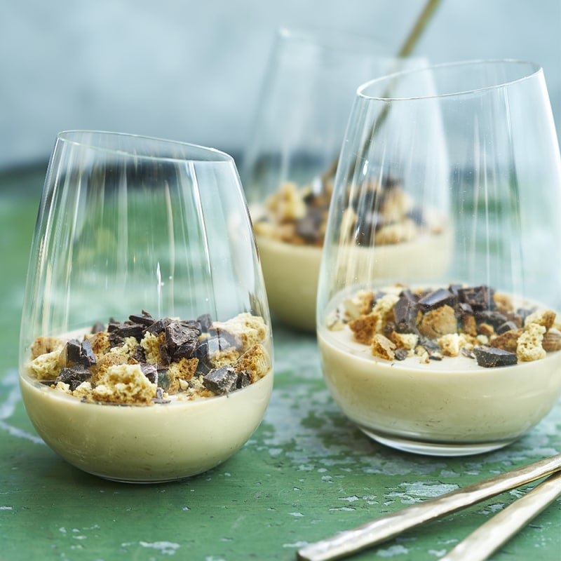Mocca-pannacotta