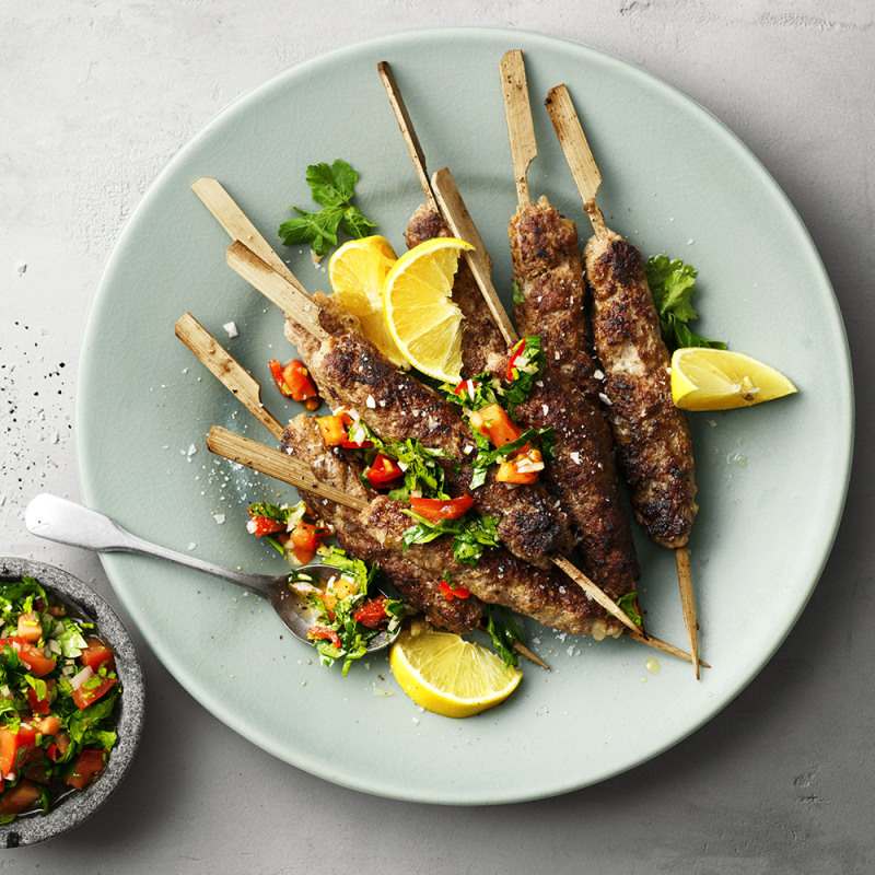 Fläskfärsspett med chimichurri