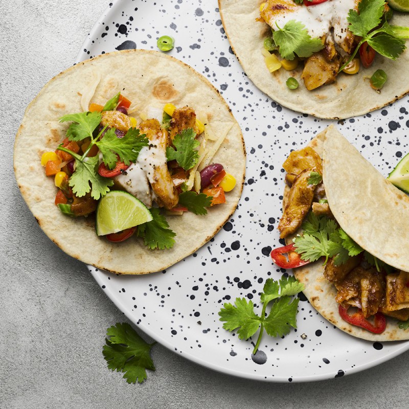 Fajitas med vegobitar