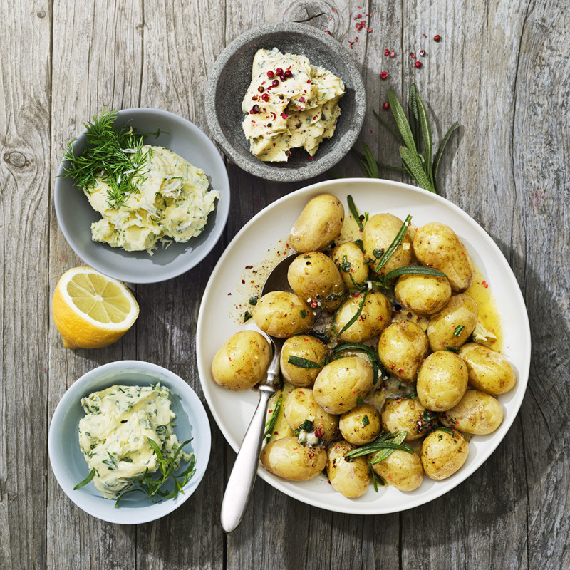 Färskpotatis med kryddsmör