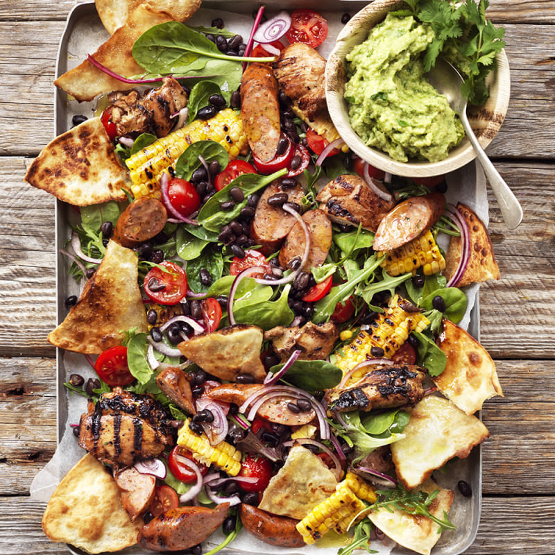Texmexsallad från grillmiddagen
