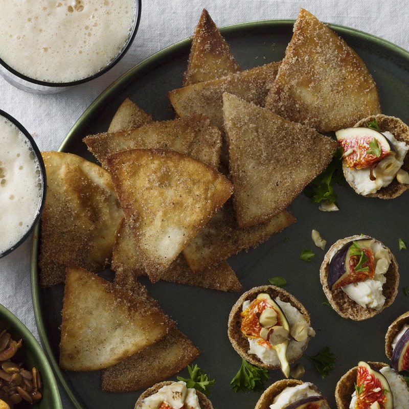 Pepparkakskryddade tortillachips