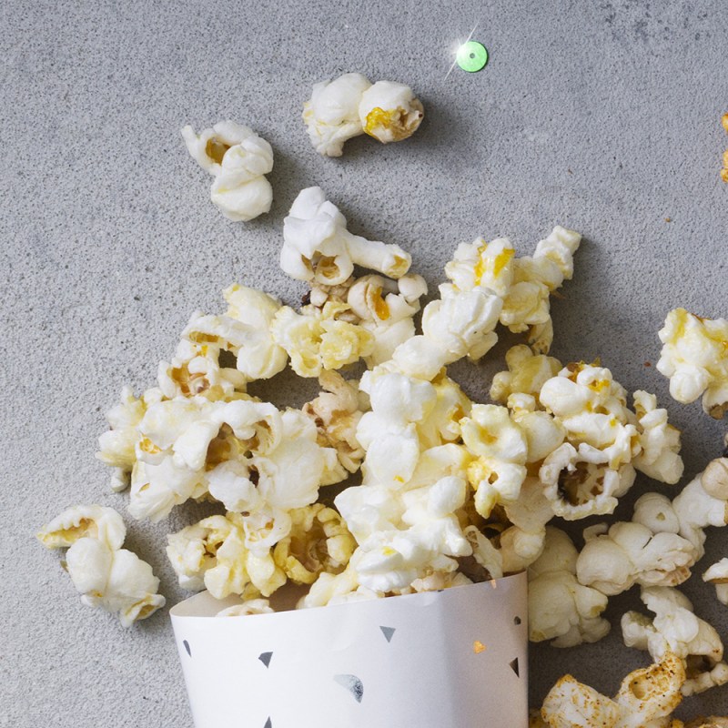Popcorn med apelsinsmör