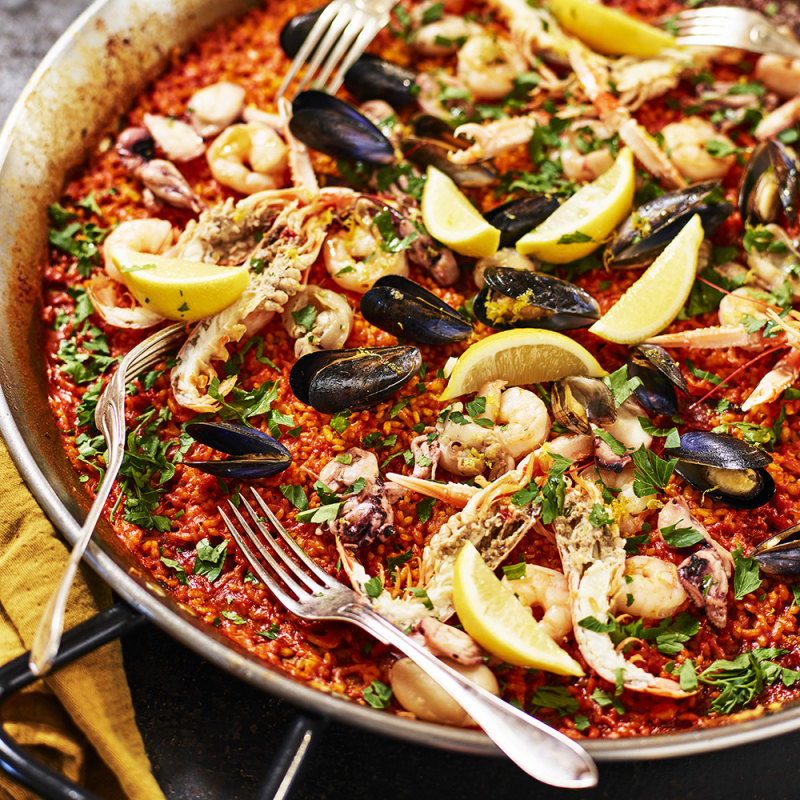 Paella med saffran